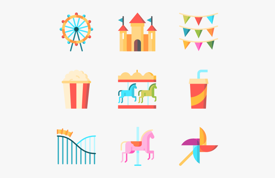 Funfair Icon Packs - Fun Fair Vector Png, Transparent Clipart