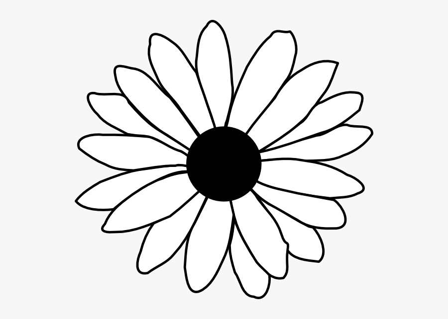 Daisy Clipart Tumblr - Daisy Clipart Black And White, Transparent Clipart