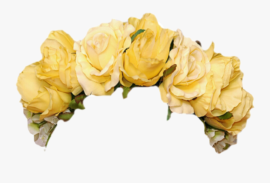 Transparent Flower Crown Png Tumblr - Yellow Flower Crown Png, Transparent Clipart