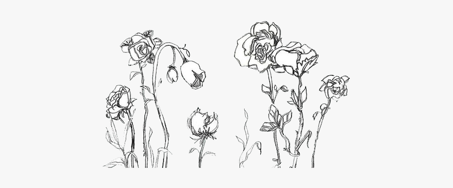 Grunge Drawing Plant Huge Freebie Download For Powerpoint - Aesthetic Flower Drawing Png, Transparent Clipart