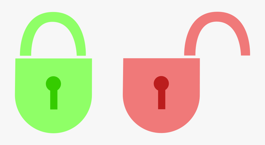 Free Clipart - Icon Lock Unlock Png, Transparent Clipart