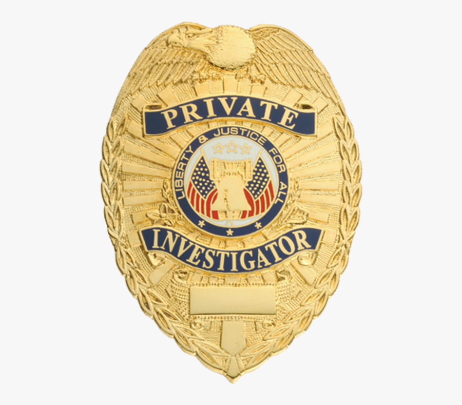 Badge Private Investigator Detective Police Officer - Private Investigator Badge Png, Transparent Clipart