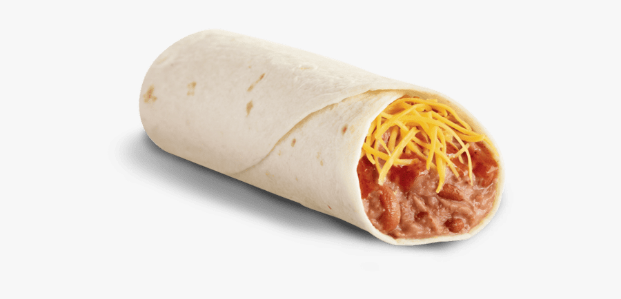 Burrito Drawing Tortilla - Burrito With Beans And Cheese, Transparent Clipart