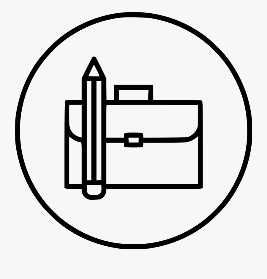 Bag Briefcase Folder Office Pencil Stationary Carry - Scalable Vector Graphics, Transparent Clipart