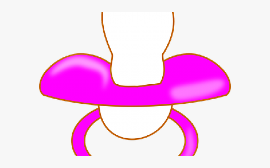 Baby Pacifier Clipart - Transparent Background Pink Pacifier Png, Transparent Clipart
