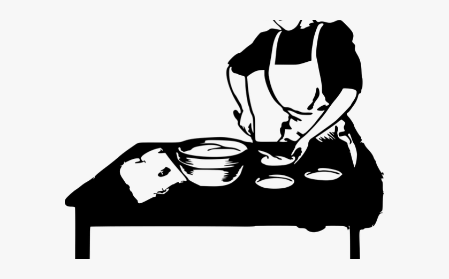 Transparent Cooking Clipart - Cooking Clipart Black And White, Transparent Clipart