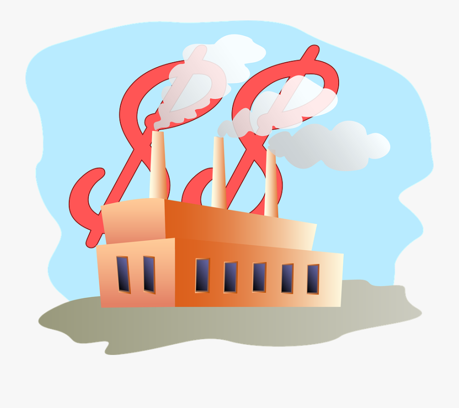 Factory Building Manufacturing Free - Factory Building Clipart, Transparent Clipart