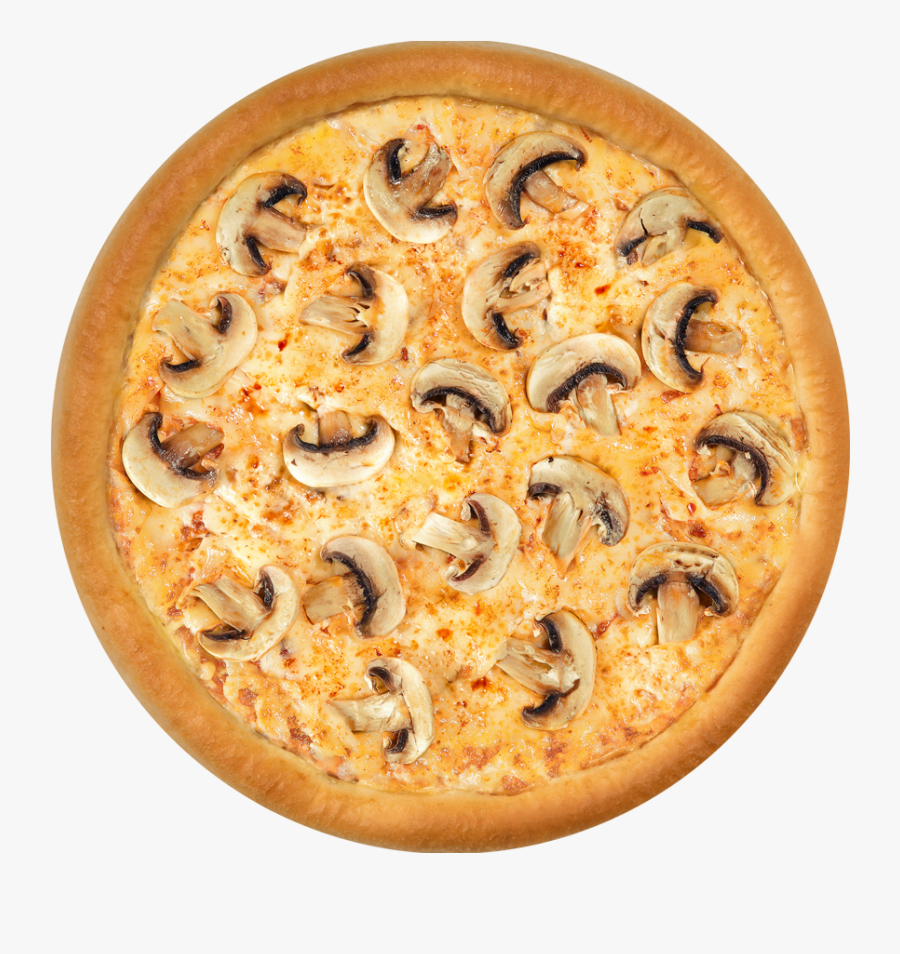 Transparent Veggie Pizza Clipart - Pizza With Mushrooms Png, Transparent Clipart
