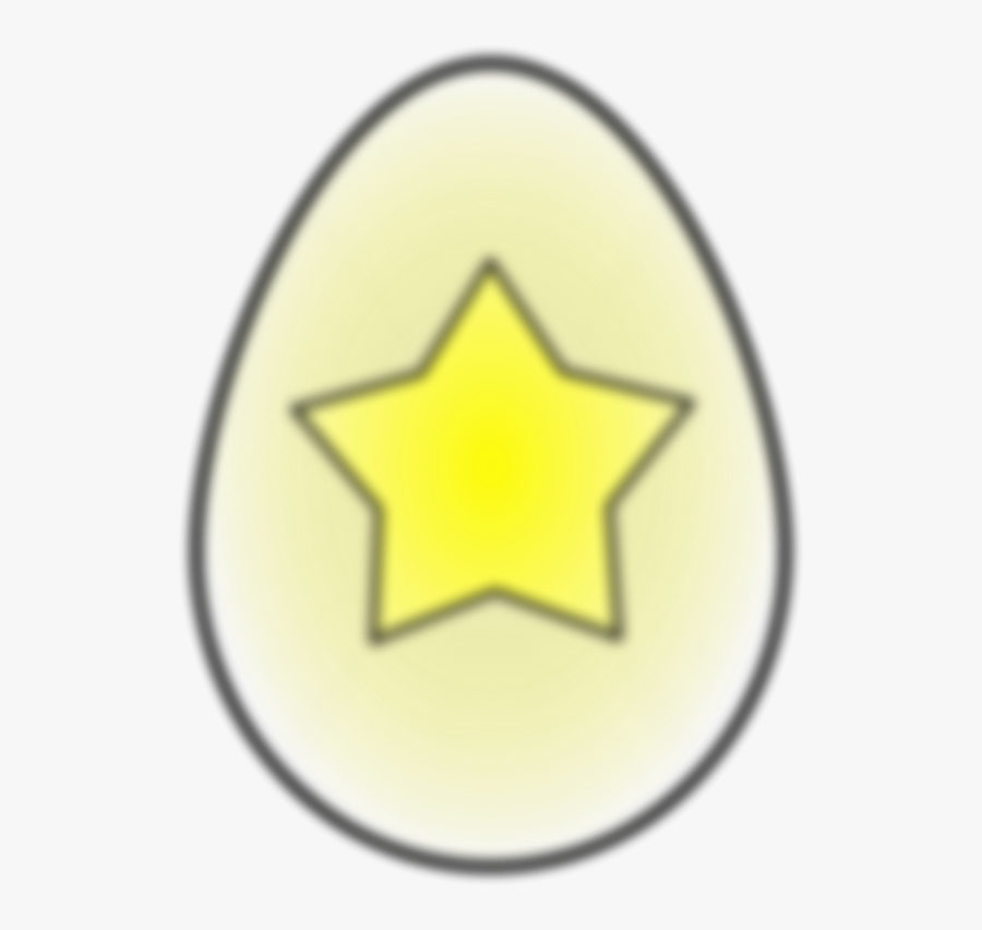 Easter Egg - Stars With Lines To Write, Transparent Clipart