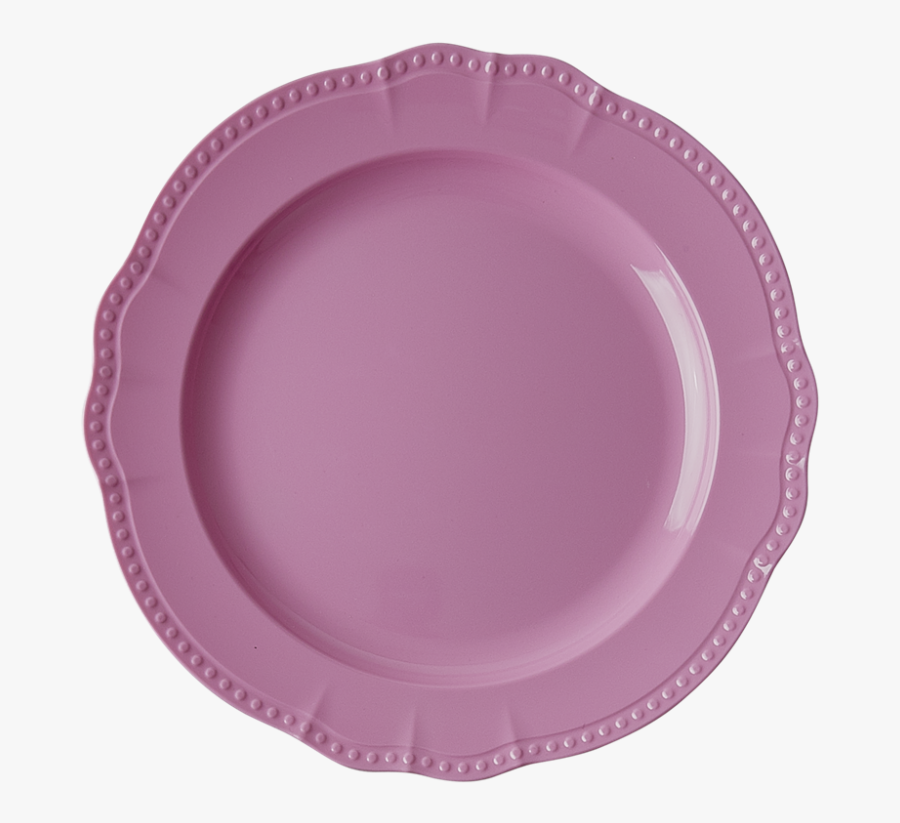 Transparent Breakfast Plate Clipart - Melamine Dinner Plate New Look Dark Pink Rice, Transparent Clipart