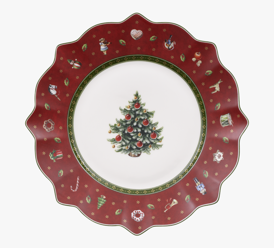Breakfast Plate, Red , Png Download - Villeroy & Boch Christmas Plate, Transparent Clipart