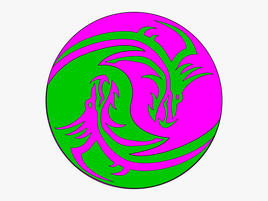 Green Purple Dragons Svg Clip Arts - Clip Art, Transparent Clipart