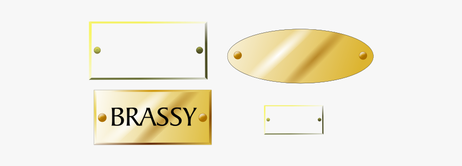 Vector Image Of Brass Engraving Tile - Clip Art, Transparent Clipart