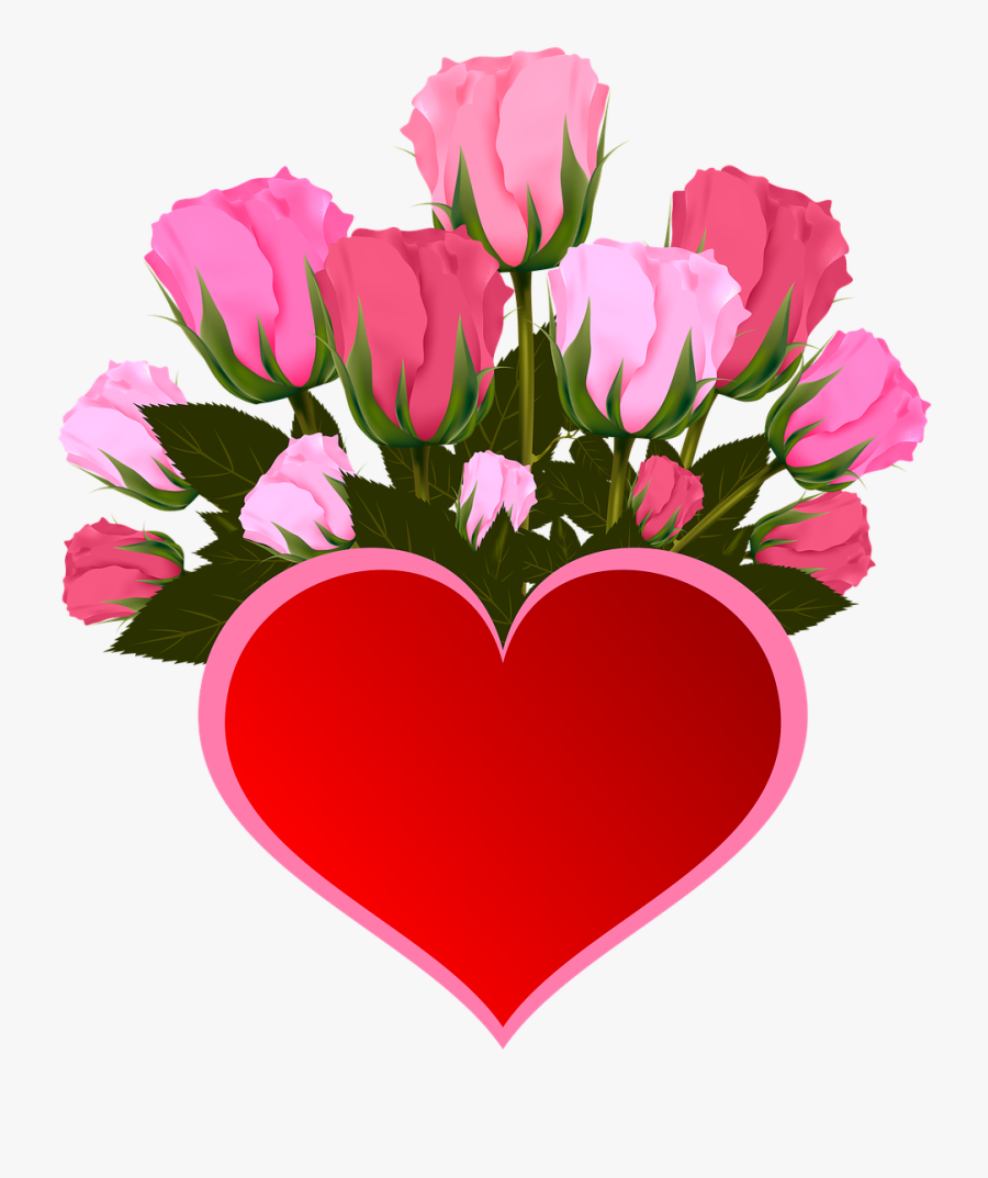 Gratis Billede P Pixabay - Transparent Background Icon Pink Rose, Transparent Clipart
