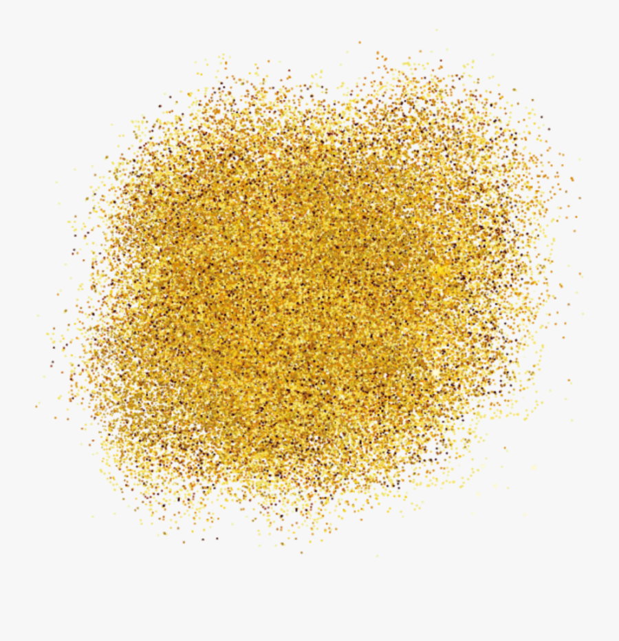 Transparent Gold Glitter Crown Clipart - Gold Glitter Circle Transparent, Transparent Clipart
