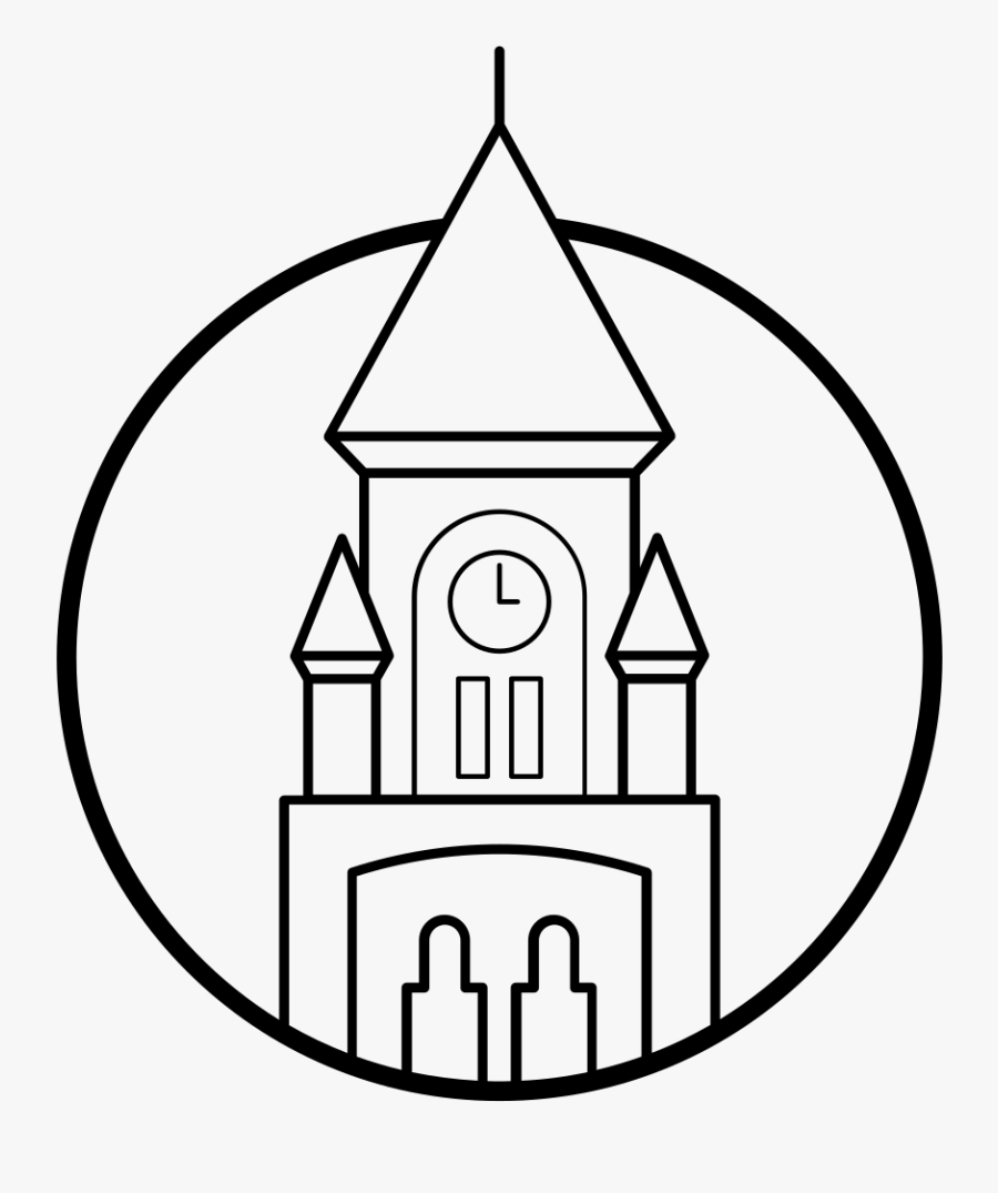 University Church St Mary The Virgin Coloring Page - Illustration, Transparent Clipart