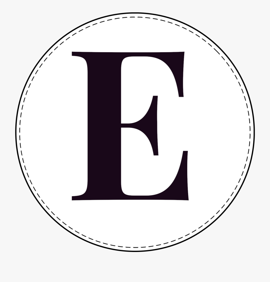 Circle Banner Letter E - Logo, Transparent Clipart
