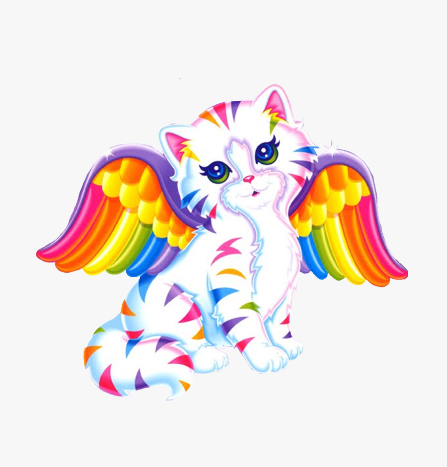 #lisafrank #kidcore #scenecore #rainbows #cat #freetoedit - Nihilist Lisa Frank Meme, Transparent Clipart