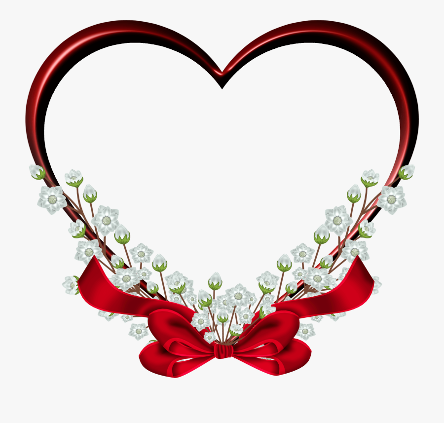 Funky Transparent Heart Png - Heart Wedding Frame Png, Transparent Clipart