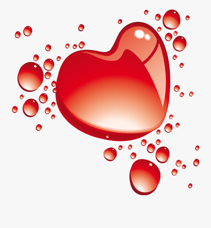 Coeur Recherche Google Pinterest - Heart Bubbles Png, Transparent Clipart