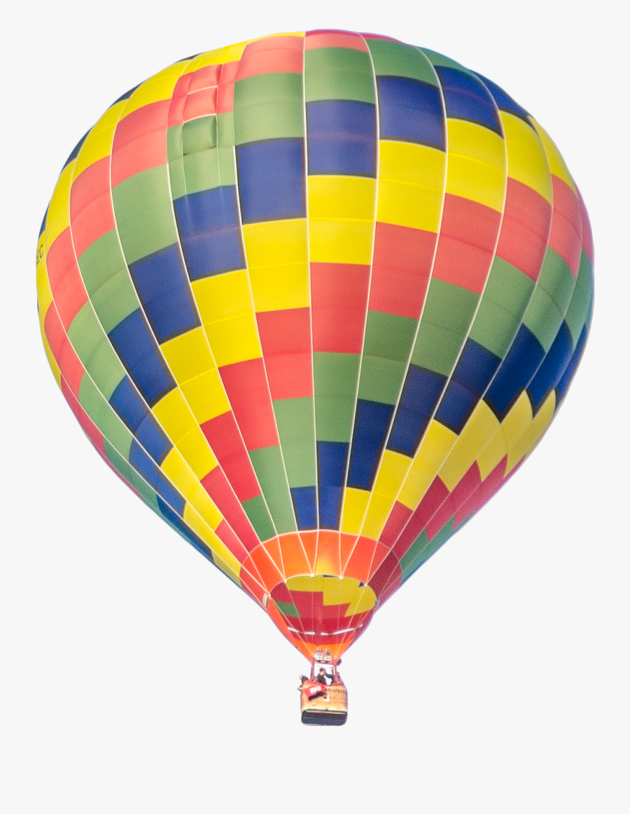 Colorful Hot Air Balloon Free - Hot Air Balloon, Transparent Clipart