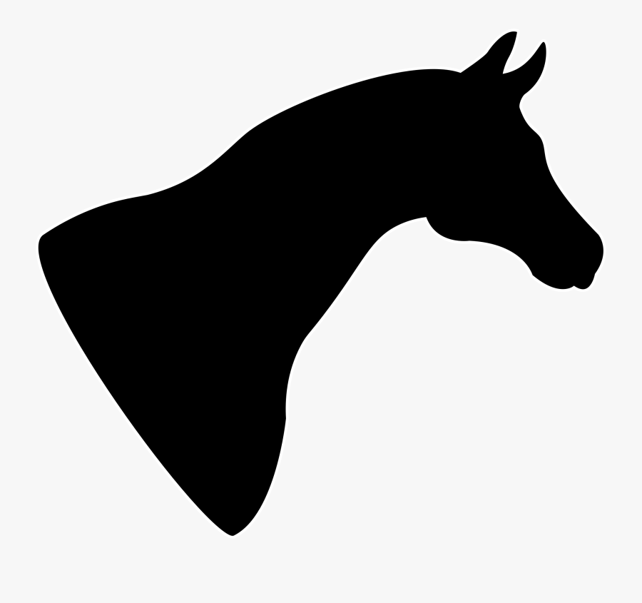 Horse Head Silhouette Png, Transparent Clipart