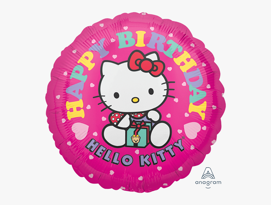 Transparent Hello Kitty Clipart Birthday - Hello Kitty Birthday Balloon, Transparent Clipart