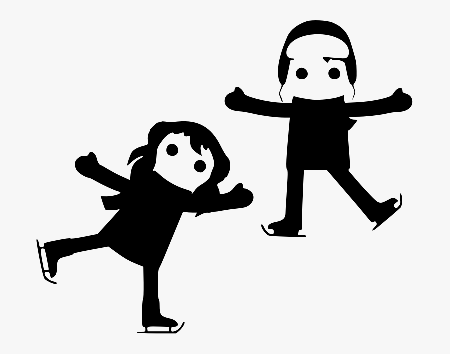 Ice Skating, Transparent Clipart