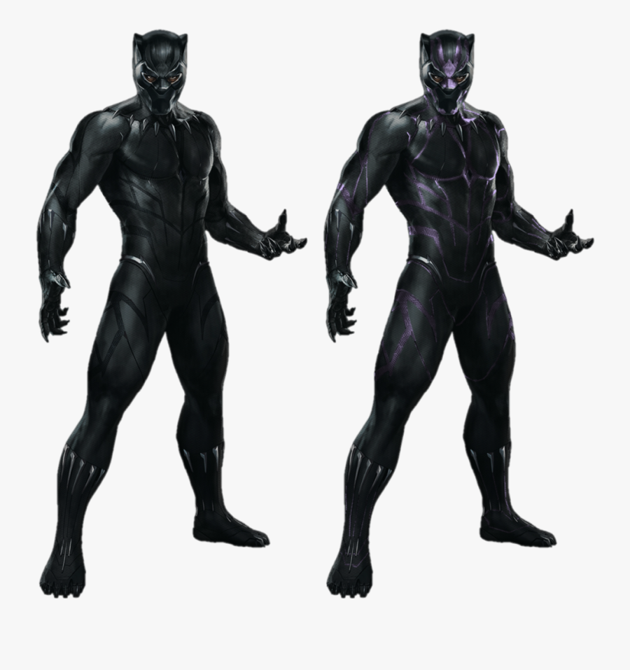 Black Panther Thanos Rocket Raccoon Captain America - Black Panther Full Suit, Transparent Clipart