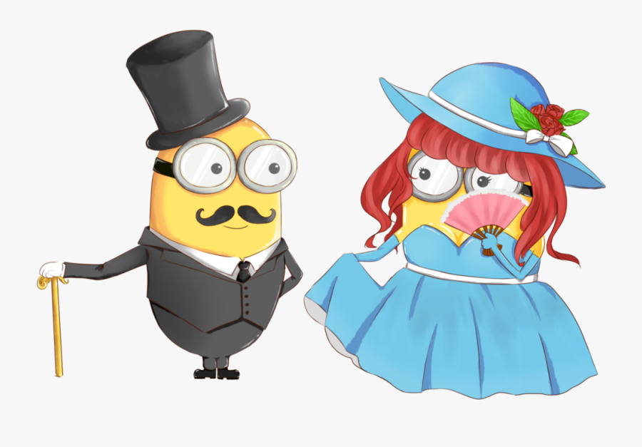 Transparent Girl Minion Clipart - Ladies And Gentlemen Cartoon, Transparent Clipart