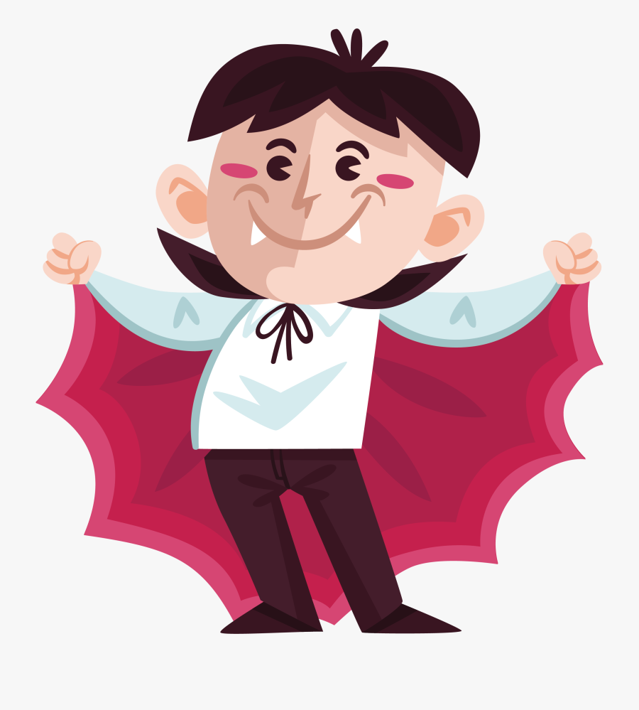 Vampire Clip Art - 萬聖節 裝扮 Q, Transparent Clipart