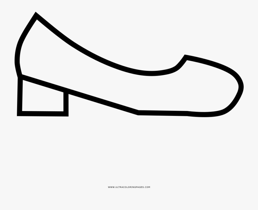 Shoe Coloring Page - Line Art, Transparent Clipart