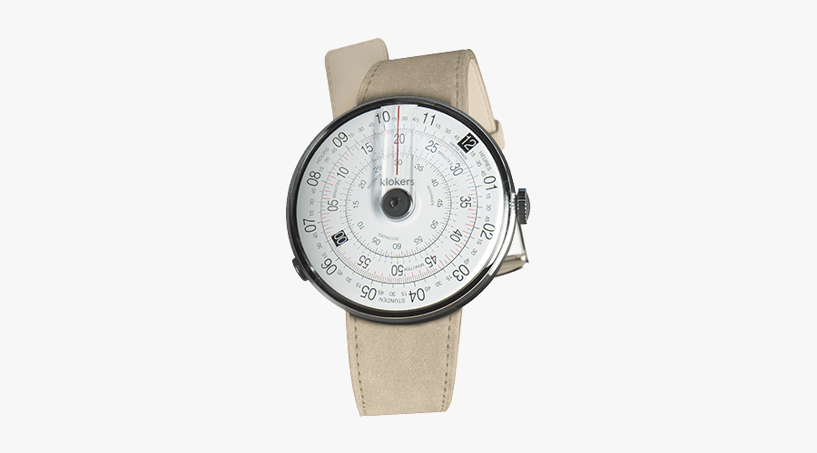 Klok Swiss Made With - Bracelet Montre Alcantara, Transparent Clipart