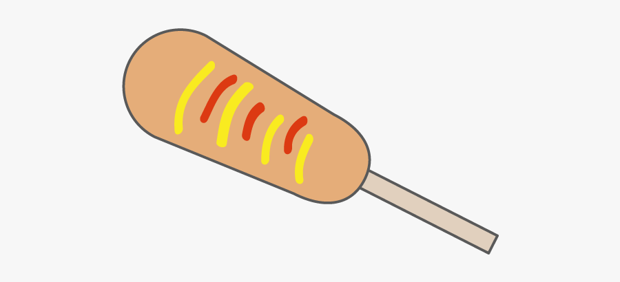Corn Dog, Transparent Clipart