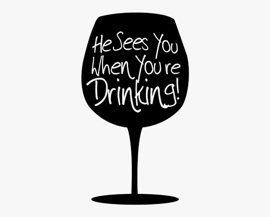 Santa Drinking - Santa Drinking Wine, Transparent Clipart