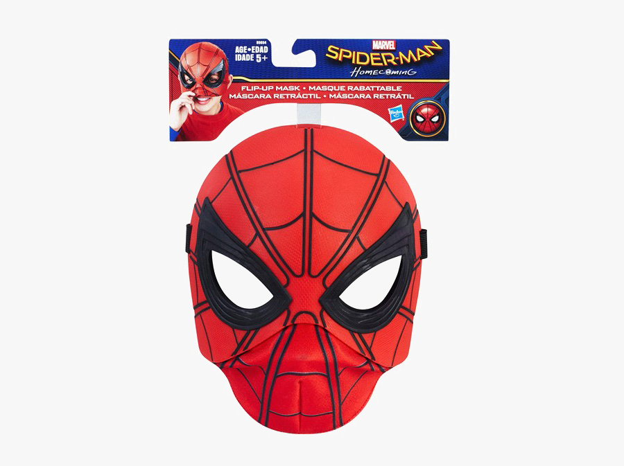 Spider-man Mask Marvel Comics Costume Superhero - Spider Man Homecoming Mask, Transparent Clipart