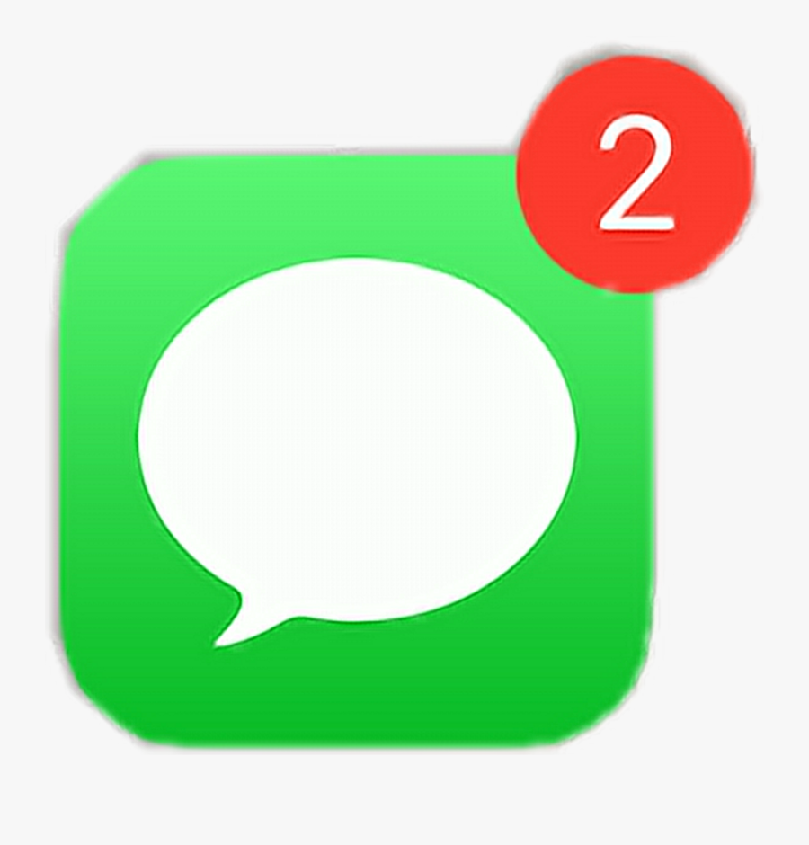 Messages App Notification Iphone Freetoedit - Iphone Message App Notification Png, Transparent Clipart
