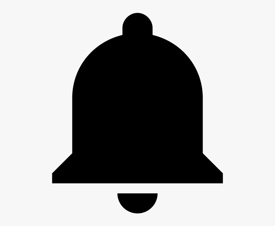Silhouette,headgear,line - Youtube Bell Icon, Transparent Clipart
