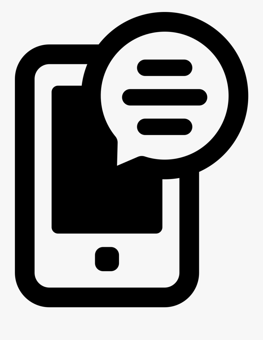 Push Notifications & Chat - Sign, Transparent Clipart