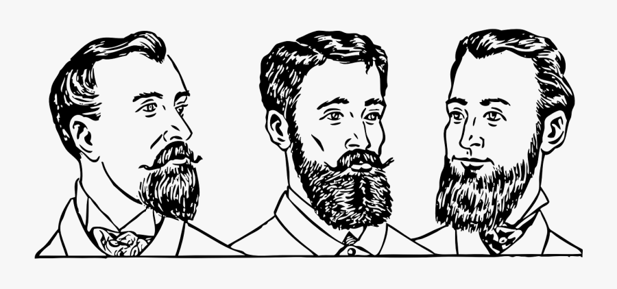 Transparent Haircut Png - Beard Fashion 19th Century, Transparent Clipart