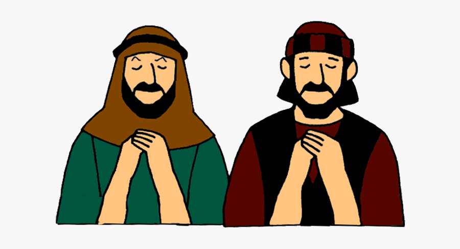 Parable Of A Pharisee And A Tax Collector Mission Bible - Pharisee And The Tax Collector Cartoon, Transparent Clipart