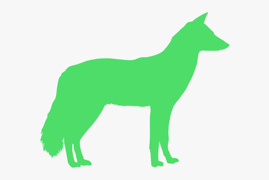 Jackal Silhouette, Transparent Clipart