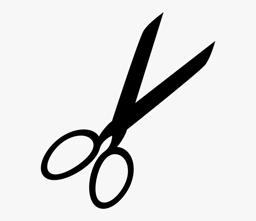Illustration Scissors Cut Icon Symbol Sever - Cut Along The Dotted Line, Transparent Clipart