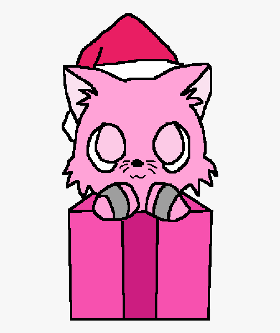Me As A Christmas Kitty Clipart , Png Download - Christmas Cat Face Drawing, Transparent Clipart