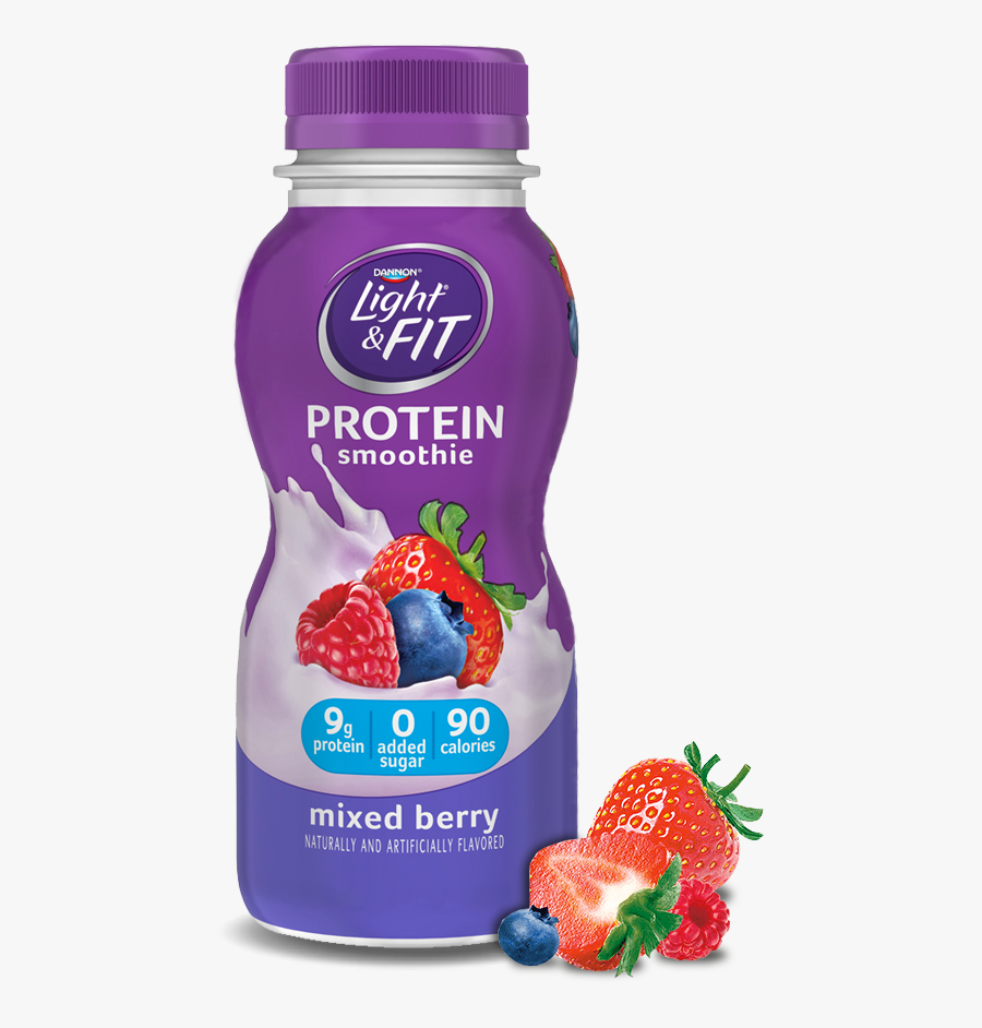 Juice Clipart Berry Smoothie - Light And Fit Protein Smoothie Mixed Berry, Transparent Clipart