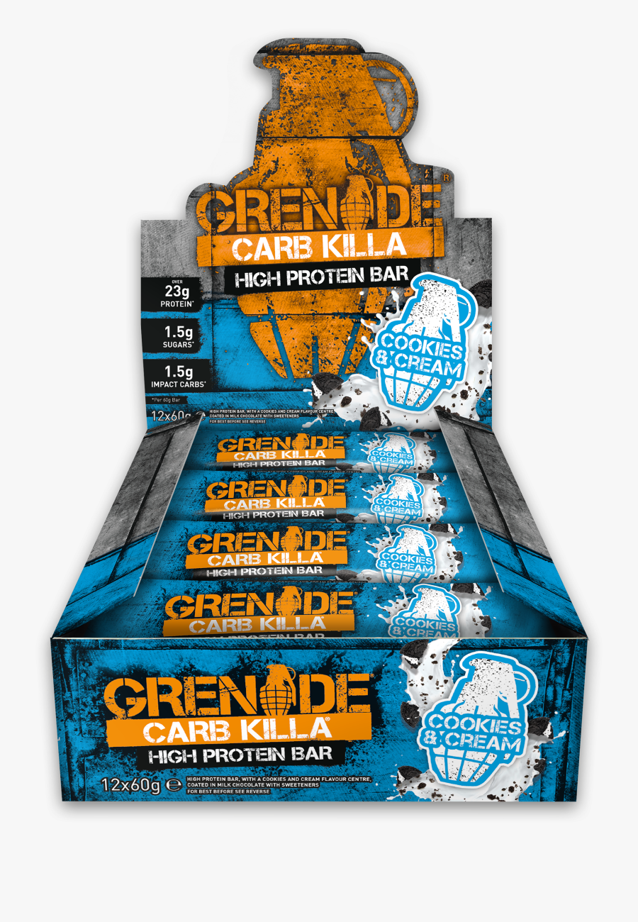 Grenade Carb Killa Protein Bars - Grenade Carb Killa Protein Bar, Transparent Clipart