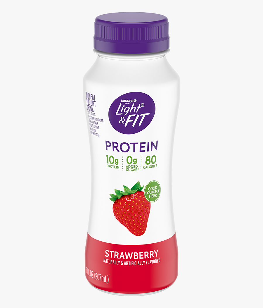 Dannon Light And Fit Smoothie, Transparent Clipart