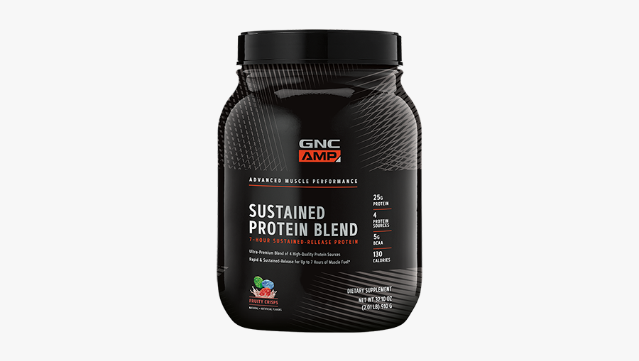 Susained Protein - Gnc Sustained Protein Blend, Transparent Clipart