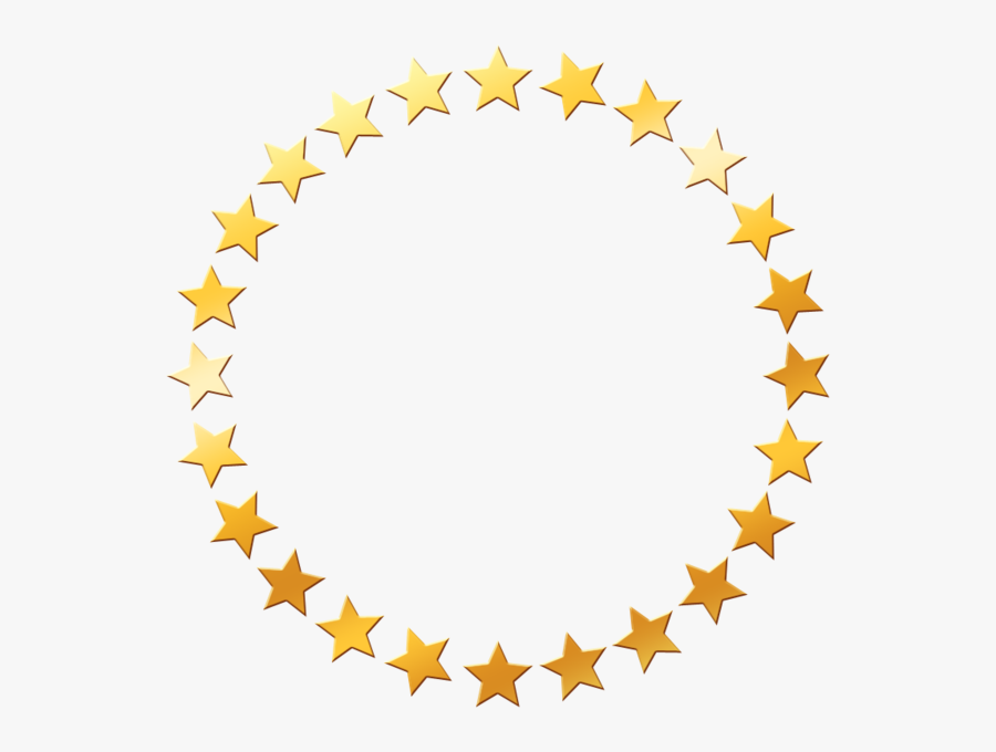 Golden Stars Officialpsds - Gold Star Circle Png, Transparent Clipart