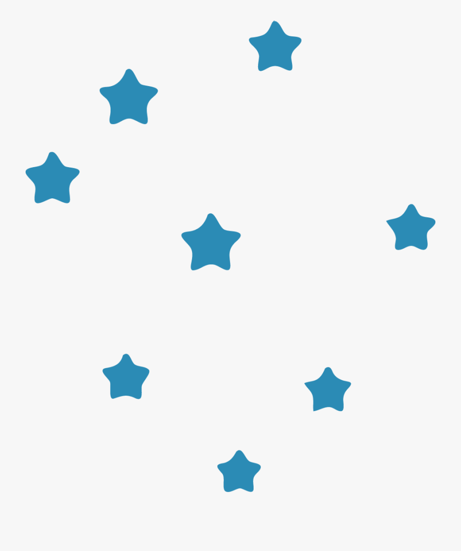 Cute Blue Starry Background, Transparent Clipart